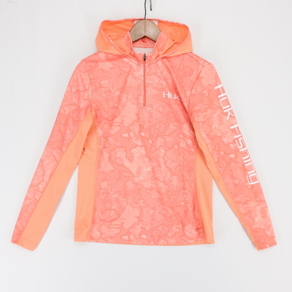 Huk Women’s Coral Hooded Fishing Performance Top